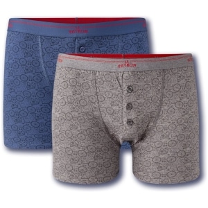 Le Patron Boxer Bicyclette 2st blauw en grijs