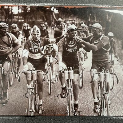 Vintage metalen wandbord fietsen