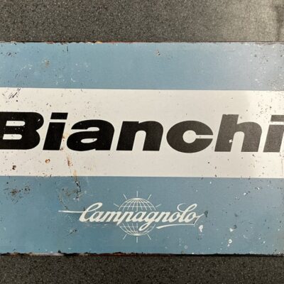 Bianchi Metalen wandbord van