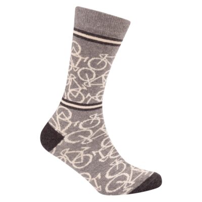 Le Patron Bicycle socks mid grey