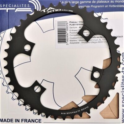 Specialites Kettingblad X110 Steek 110 Binnen Antraciet Zwart (Shimano Ultegra)