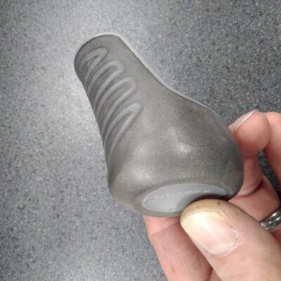 Gazelle (widek) Handvat Dop Links Gazelle - Grijs met Zilveren bies