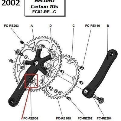 Campagnolo Chainring Fixing Bolt FC-RE202