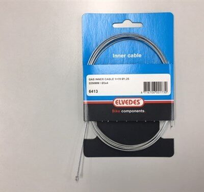 Elvedes gas binnenkabel 2.15m nippel 4x3 6413