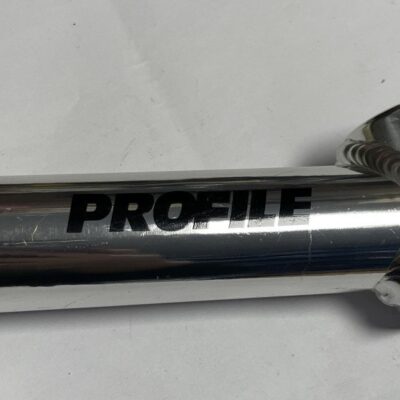 Profile design stuurpen 130 mm -25.4 zilver