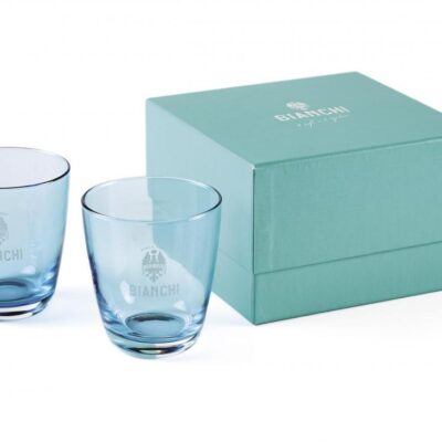 Bianchi Cafe & Cycles water glazen