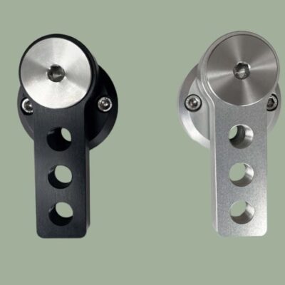 Fietsenopmaat ROM-Pedaal Rechts Excentrische pedaalarm Alu Zilver