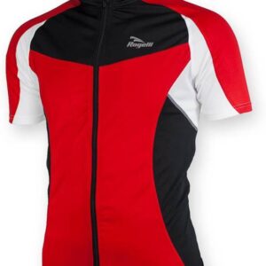 Rogelli Wielershirt KM Ranco -116/128- rood/ zwart