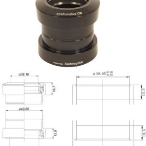 Tange Seiki Technoglide 1 MTB A/HEADSET IN BLACK. 1 1/2"