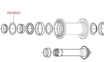 Campagnolo naaf afdichting - voor alu as en cup-conus naven 2st