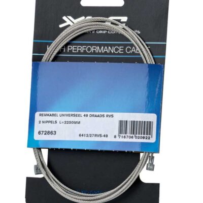 Xlc KABEL REM A BINNEN 2.25 2 NIPPEL RVS 49 DRAAD