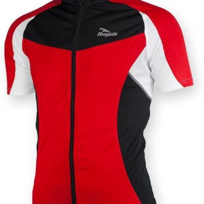 Rogelli Wielershirt KM Ranco Rood/Zwart/Wit 128/140
