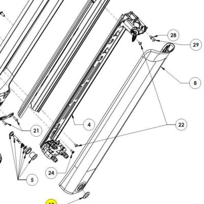 Cube accu cover push button plug